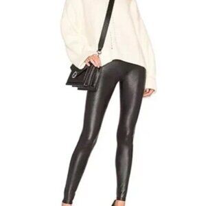 Spanx Black Faux Leather Leggings